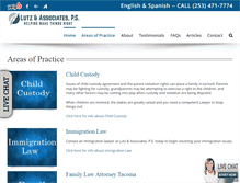 Tablet Screenshot of lutzlaw.com